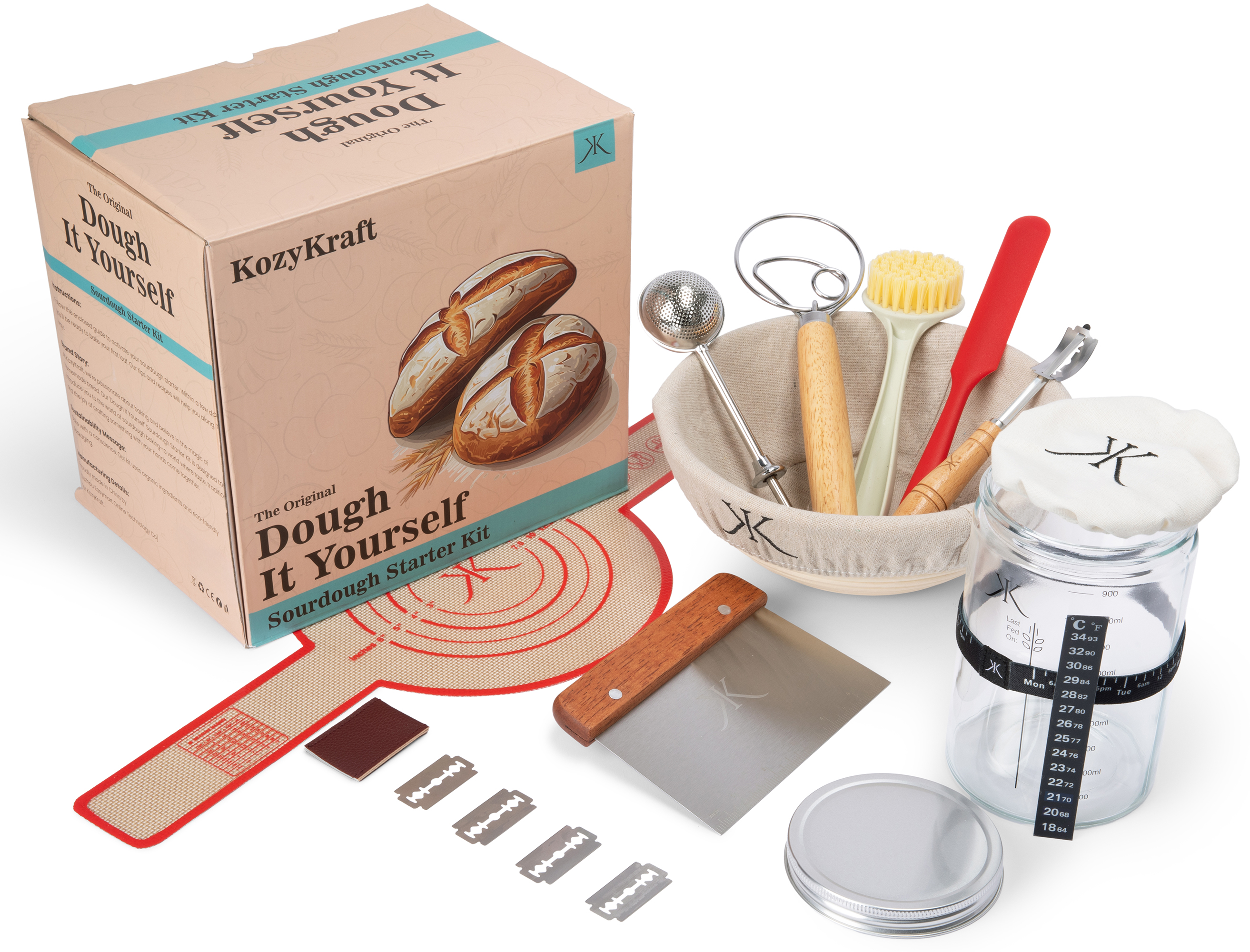 KozyKraft Sourdough Starter Kit
